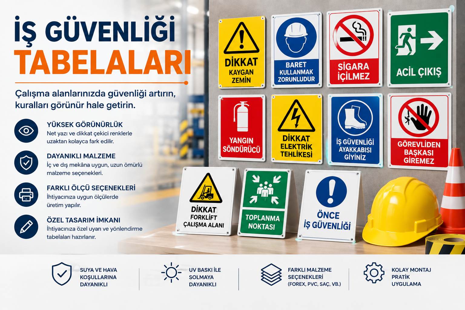 İş Güvenliği Tabelaları